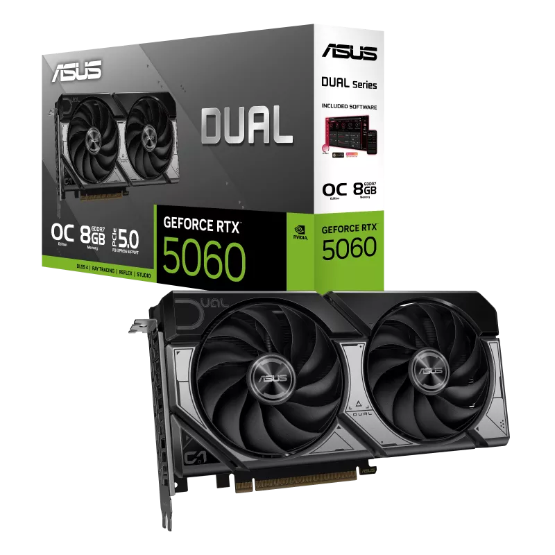 GPU RTX 5060 8GB OC ASUS DUAL BLACK